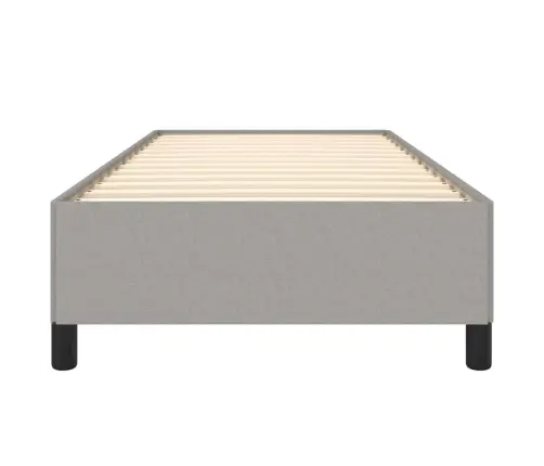 Gultas Rāmis Bez Matrača, Gaiši Pelēks, 90X190 Cm, Audums Vidaxl