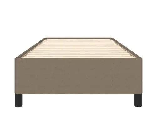 Gultas Rāmis Bez Matrača, Pelēkbrūns, 90X190Cm Audums Vidaxl