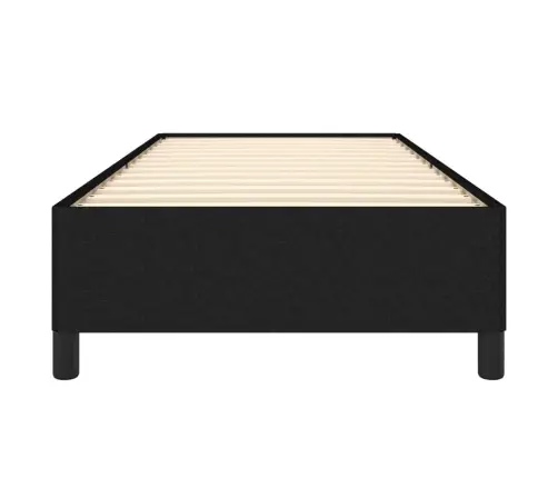 Gultas Rāmis Bez Matrača, Melns, 90X200Cm Audums Vidaxl