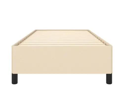 Gultas Rāmis Bez Matrača, Krēma, 90X200Cm Audums Vidaxl