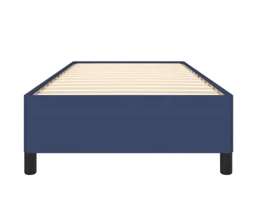 Gultas Rāmis Bez Matrača, Zils, 90X200Cm Audums Vidaxl
