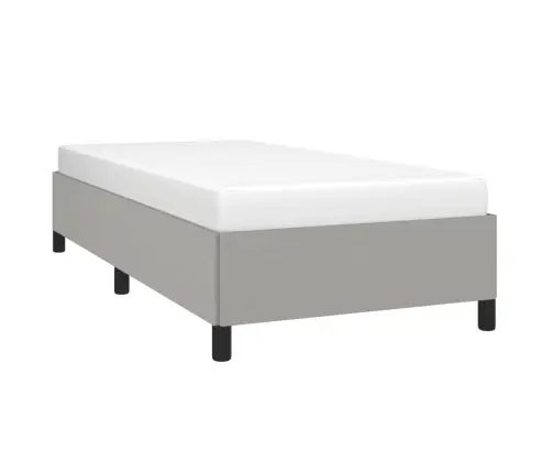 Gultas Rāmis Bez Matrača, Gaiši Pelēks, 100X200 Cm, Audums Vidaxl