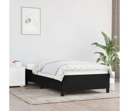 Voodiraam Ilma Madratsita Must 100X200 Cm Kangas