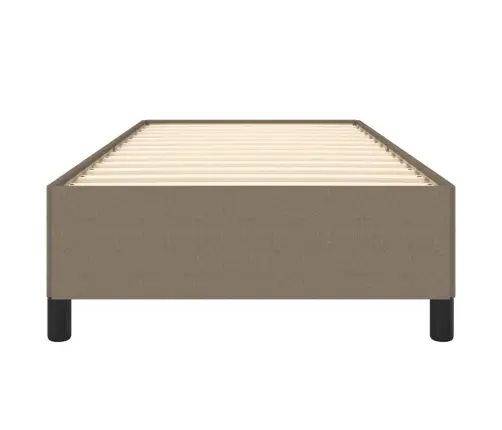 Gultas Rāmis Bez Matrača, Pelēkbrūns, 100X200 Cm, Audums Vidaxl