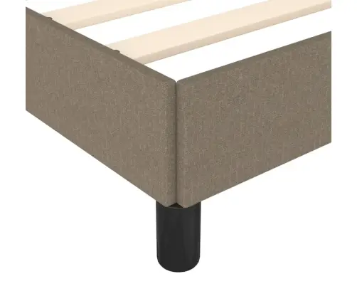 Gultas Rāmis Bez Matrača, Pelēkbrūns, 100X200 Cm, Audums Vidaxl