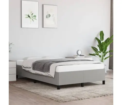 Gultas Rāmis Bez Matrača, Gaiši Pelēks, 120X200 Cm, Audums Vidaxl