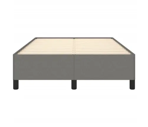 Gultas Rāmis Bez Matrača, Tumši Pelēks, 120X200 Cm, Audums Vidaxl