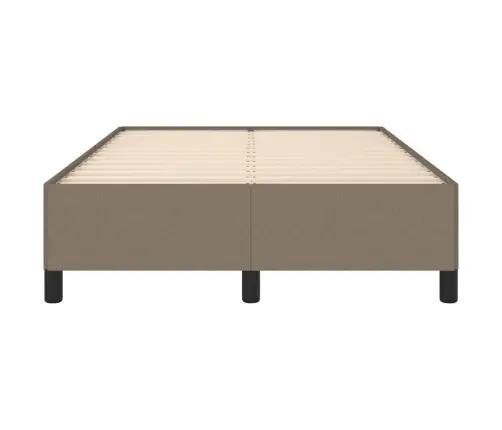 Gultas Rāmis Bez Matrača, Pelēkbrūns, 120X200 Cm, Audums Vidaxl