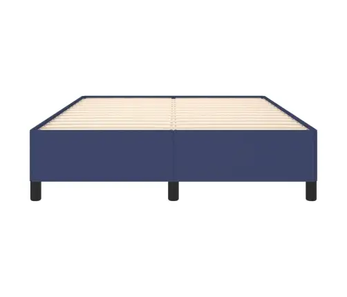 Gulta Bez Matrača, Zils, 140X200 Cm, Audums Vidaxl