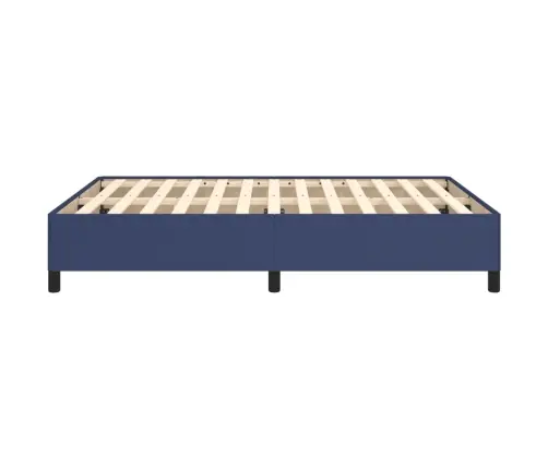 Gulta Bez Matrača, Zils, 140X200 Cm, Audums Vidaxl