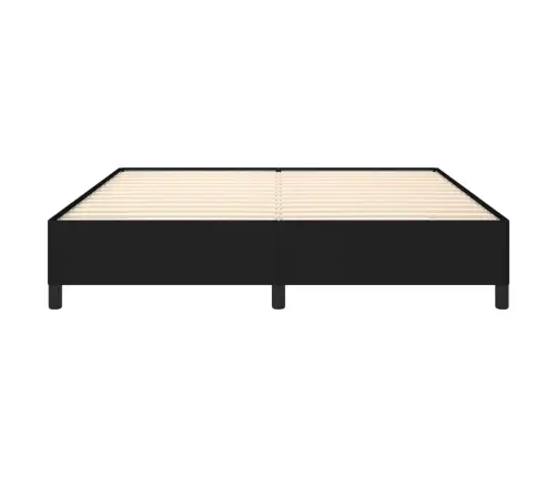 Gulta Bez Matrača, Melns, 180X200 Cm, Audums Vidaxl