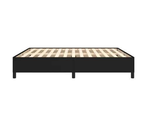 Gulta Bez Matrača, Melns, 180X200 Cm, Audums Vidaxl