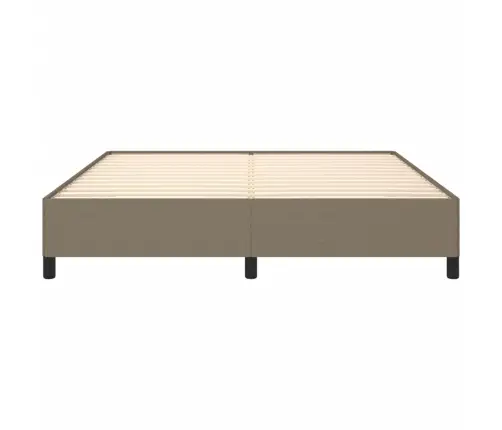 Gulta Bez Matrača, Pelēkbrūns, 180X200 Cm, Audums Vidaxl