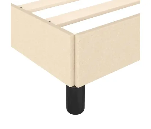 Gulta Bez Matrača, Krēmkrāsas, 180X200 Cm, Audums Vidaxl