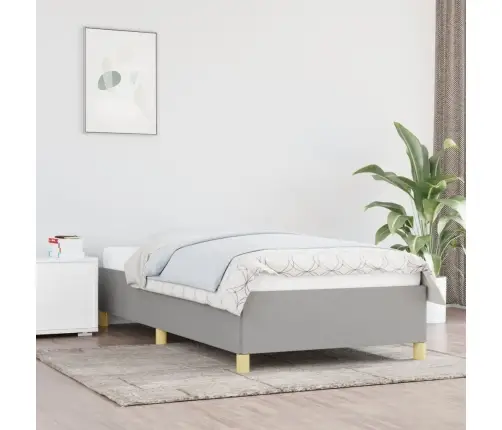 Voodiraam Ilma Madratsita, Helehall, 80X200 cm Kangas