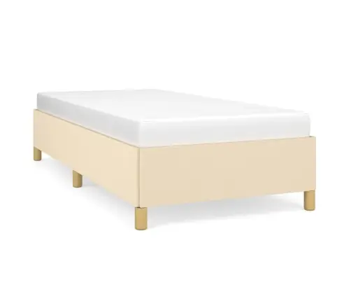 Lovos Rėmas Be Čiužinio, Kreminės Spalvos, 80X200 cm Audinys