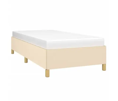 Lovos Rėmas Be Čiužinio, Kreminės Spalvos, 80X200 cm Audinys