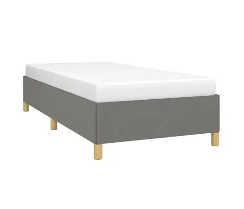 Gultas Rāmis Bez Matrača, Tumši Pelēks, 90X190 Cm, Audums Vidaxl