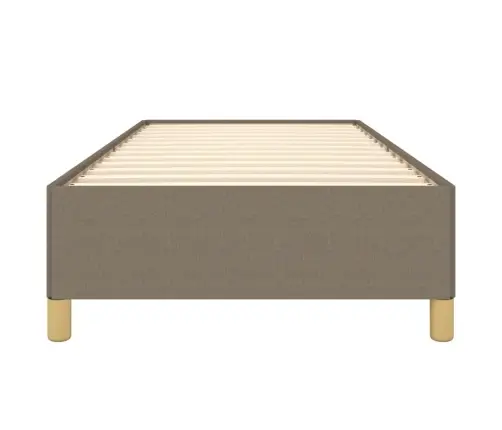 Gultas Rāmis, Pelēkbrūns, 90X190 Cm, Audums Vidaxl