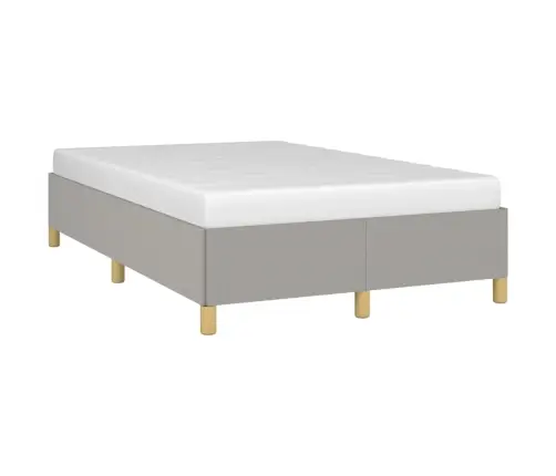 Gultas Rāmis Bez Matrača, Gaiši Pelēks, 120X200 Cm, Audums Vidaxl
