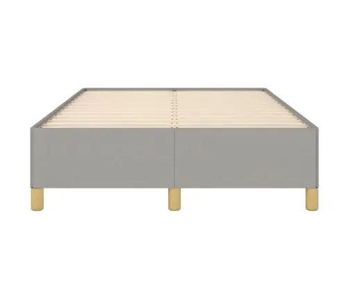 Gultas Rāmis Bez Matrača, Gaiši Pelēks, 120X200 Cm, Audums Vidaxl