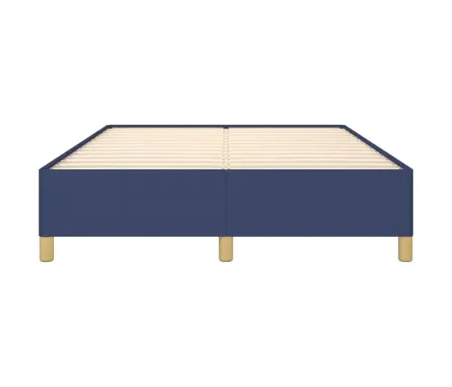 Gulta Bez Matrača, Zils, 140X190 Cm, Audums Vidaxl