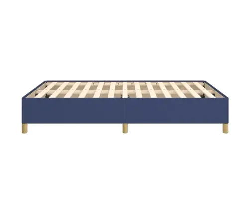 Gulta Bez Matrača, Zils, 140X190 Cm, Audums Vidaxl