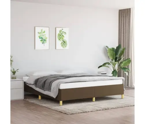 Lovos Rėmas Be Čiužinio, Tamsiai Rudas, 160X200cm Audinys