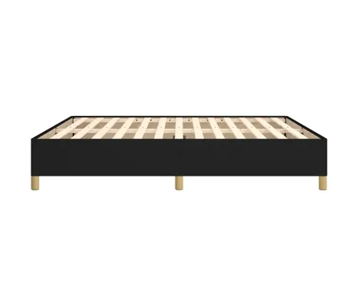 Gulta Bez Matrača, Melns, 180X200 Cm, Audums Vidaxl