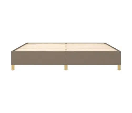 Gulta Bez Matrača, Pelēkbrūns, 200X200 Cm, Audums Vidaxl