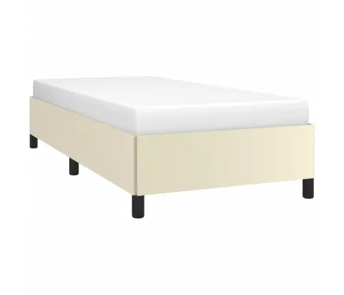 Lovos Rėmas, Kreminės Spalvos, 80X200cm Dirbtinė Oda