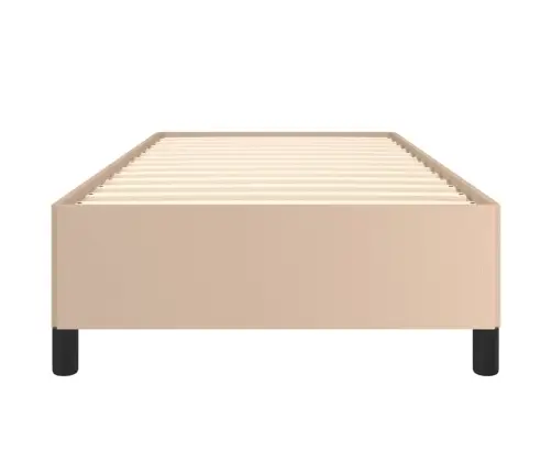 Voodiraam, Cappuccino, 90X190 cm Kunstnahk