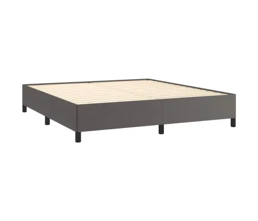 Voodiraam, Hall, 180X200 cm Kunstnahk