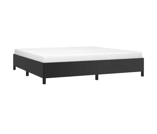 Gultas Rāmis, Melns, 200X200 Cm, Mākslīgā Āda Vidaxl