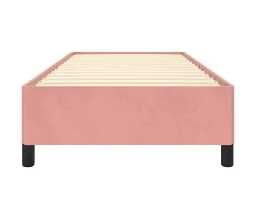 Gultas Rāmis, Rozā Samts, 80X200 Cm Vidaxl