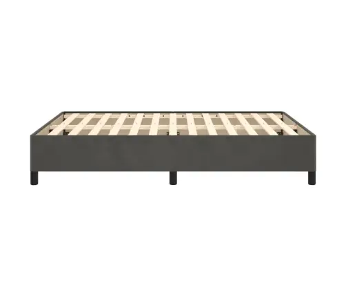 Lovos Rėmas Be Čiužinio, Tamsiai Pilkas, 140X200cm Aksomas