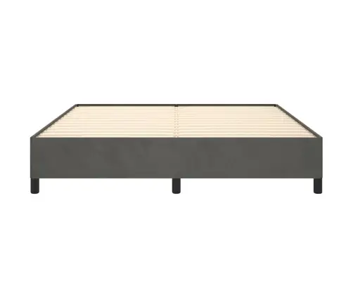 Lovos Rėmas Be Čiužinio, Tamsiai Pilkas, 180X200cm Aksomas