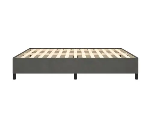Lovos Rėmas Be Čiužinio, Tamsiai Pilkas, 180X200cm Aksomas