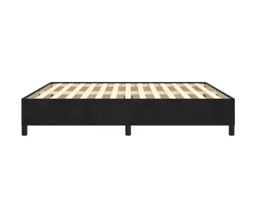 Gulta Bez Matrača, Melns, 180X200 Cm, Samts Vidaxl