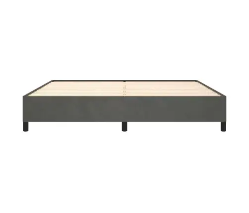 Lovos Rėmas Be Čiužinio, Tamsiai Pilkas, 200X200cm Aksomas