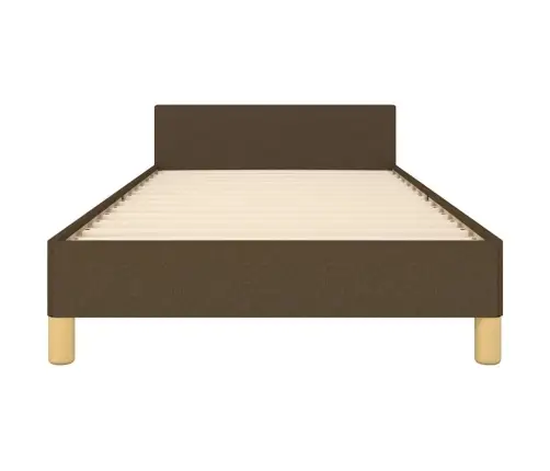 Gultas Rāmis Bez Matrača, Tumši Brūns, 80X200 Cm, Audums Vidaxl