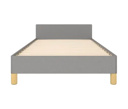 Gultas Rāmis Bez Matrača, Gaiši Pelēks, 90X190 Cm, Audums Vidaxl