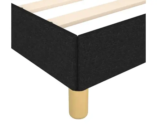 Lovos Rėmas Su Galvūgaliu Be Čiužinio, Juodas, 90X190Cm Audinys