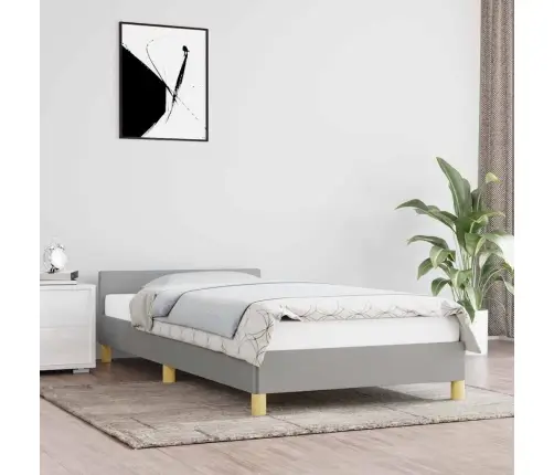 Lovos Rėmas Be Čiužinio, Šviesiai Pilkas, 90X200cm Audinys