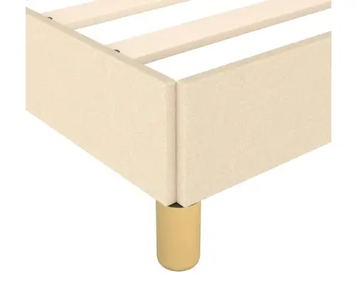 Lovos Rėmas Su Galvūgaliu Be Čiužinio Kreminės 90X200Cm Audinys