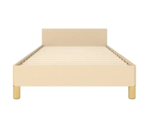 Lovos Rėmas Be Čiužinio, Kreminės Spalvos, 100X200cm Audinys