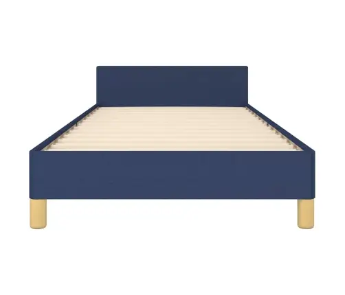 Voodiraam Peatsiga Ilma Madratsita Sinine 100X200 Cm Kangas