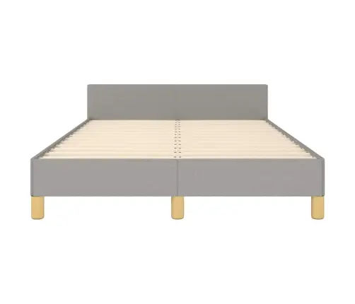 Gultas Rāmis Bez Matrača, Gaiši Pelēks, 120X200 Cm, Audums Vidaxl