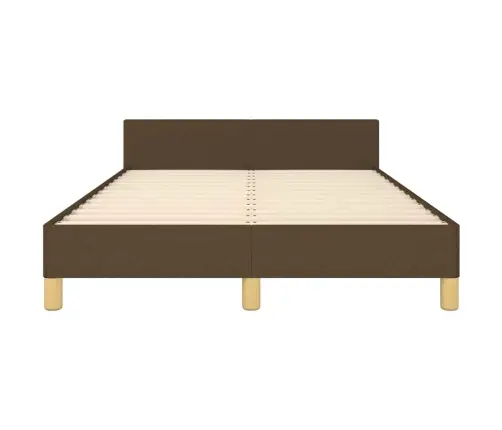 Voodiraam Ilma Madratsita Tumepruun 120X200 Cm Kangas