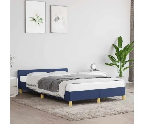 Voodiraam Peatsiga Ilma Madratsita Sinine 120X200 Cm Kangas